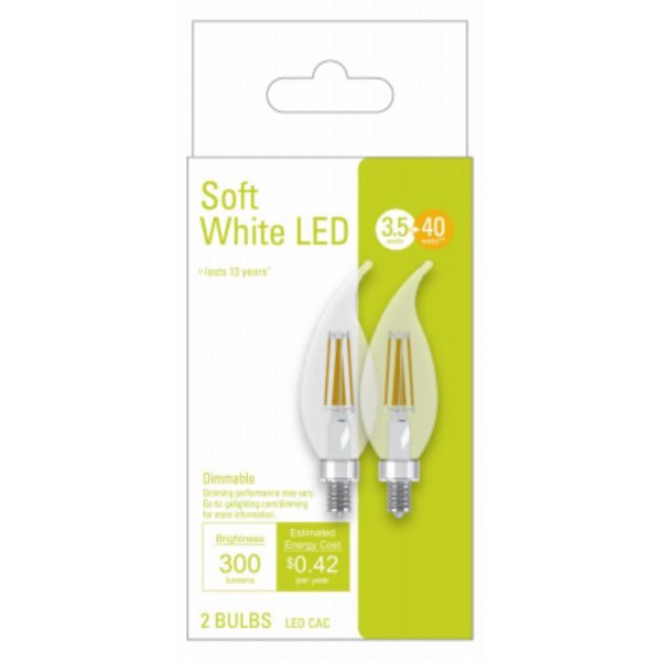 Current Ge 2Pk 3.5W Sw Cac Bulb 32596